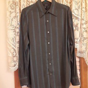 Mens Claiborne Dress Shirt Long Sleeve Size XL